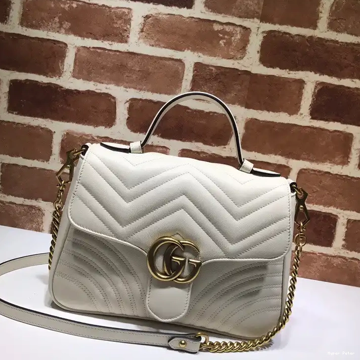 Hyper Peter Small Handle Top Bag GG Marmont GUCCI 0521